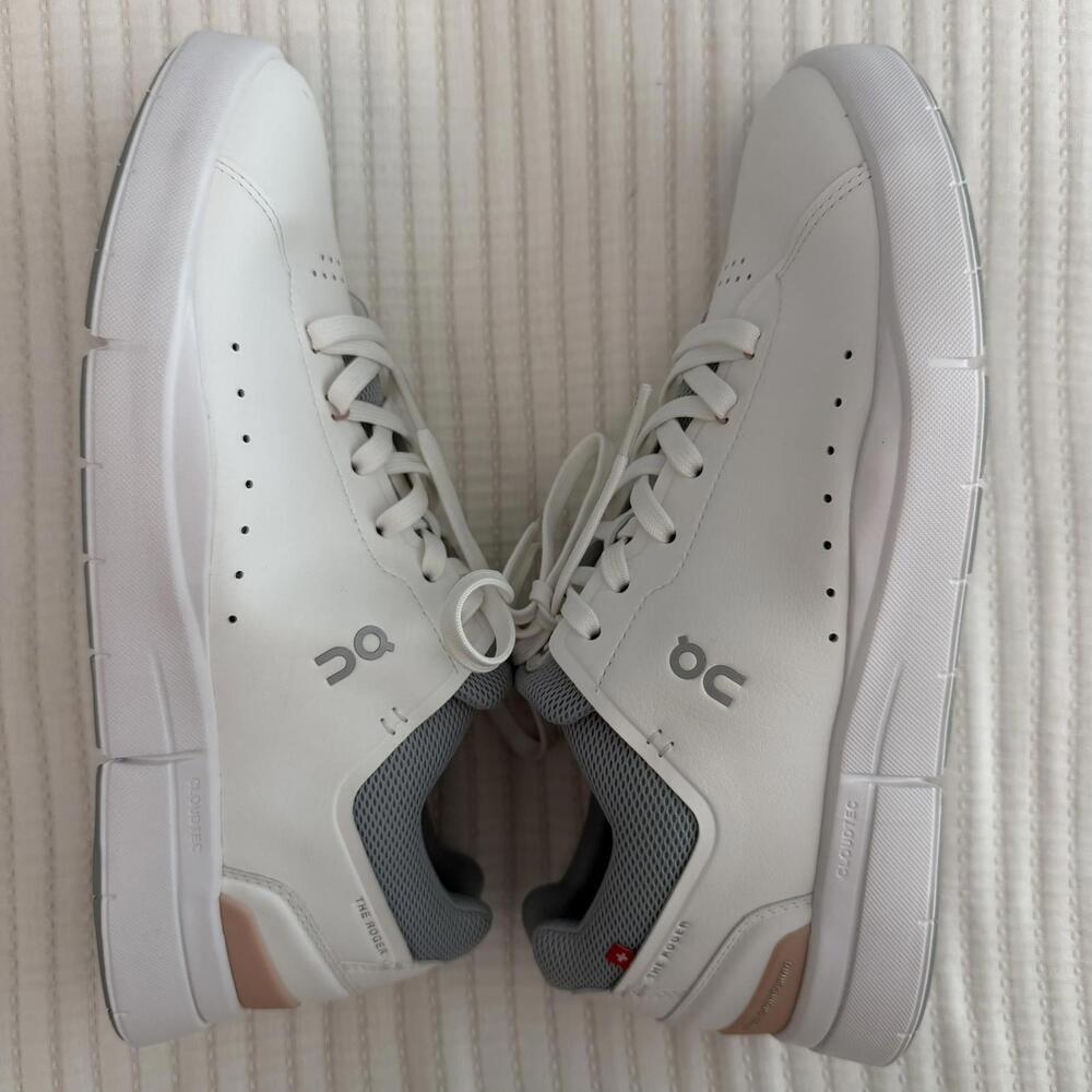 On The Roger Advantage Tennis Sneakers White/Rosehip Women’s 11 New - Picture 2 of 9